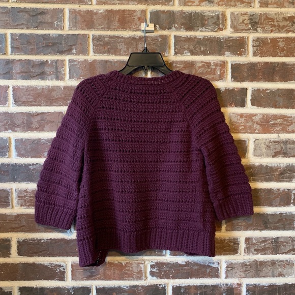 M GAP Purple Loose Knit Cardigan - Picture 2 of 2